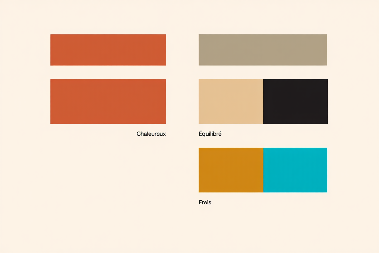 Combinaisons de couleurs pour salon