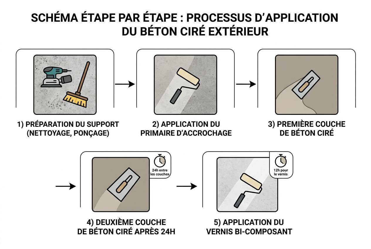 Peinture béton ciré extérieur : guide des meilleures peintures sol